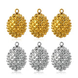 5pcs Stainless Steel Durian Charm Pendant for DIY Necklace Bracelet