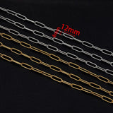 5pcs Stainless Steel Necklace Chains Adjustable Sweater Chains