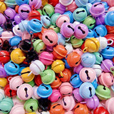 10/30pcs 17mm Colorful Bell Keyring Pendant Charms DIY Jewelry Making