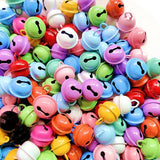 10/30pcs 17mm Colorful Bell Keyring Pendant Charms DIY Jewelry Making