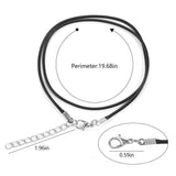 10Pcs 1.5mm Adjustable Necklace Rope Leather Cord DIY 21 Colo