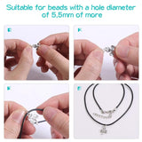 10Pcs 1.5mm Adjustable Necklace Rope Leather Cord DIY 21 Colo