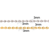 1 Meter Stainless Steel Chain for Jewelry Making Necklace Bracelet Supplies