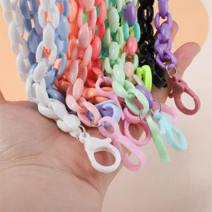 11mm Acrylic DIY Necklace Chain Colorful Jewelry Accessories Plasticresin