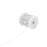 1M Stainless Steel 4mm Round Pearl Bead 18K Chain DIY Jewelry Making