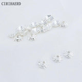 7mm Metal Flower Petal Bead Caps 14K Plated Jewelry Making Supplies