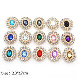 Oval Acrylic Alloy Rhinestone Flat Bottom Jewelry DIY Wedding