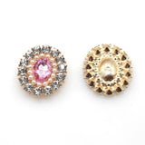 Oval Acrylic Alloy Rhinestone Flat Bottom Jewelry DIY Wedding