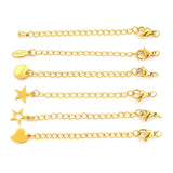 10pcs Stainless Steel Extension Chains Lobster Clasps DIY Jewelry Making