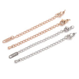 10pcs Stainless Steel Extension Chains Lobster Clasps DIY Jewelry Making