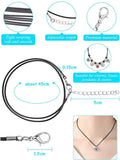 50Pcs Mixed Necklace Rope Buckle 18in Wax String for Pendant Bracelet Jewelry
