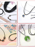50Pcs Mixed Necklace Rope Buckle 18in Wax String for Pendant Bracelet Jewelry