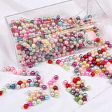 3mm-10mm Pearl DIY Plastic Beads No Holes 23pc