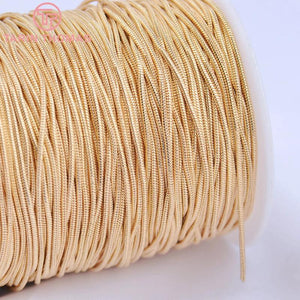 2M 1.1MM 24K Brass Round Necklace Chains DIY Jewelry Findings