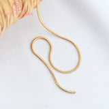 2M 1.1MM 24K Brass Round Necklace Chains DIY Jewelry Findings