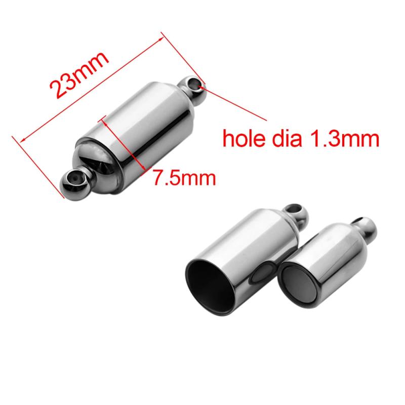 2Pcs Stainless Steel Magnetic Clasps for Jewelry Making DIY