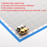 2Pcs Stainless Steel Magnetic Clasps for Jewelry Making DIY