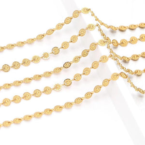 1 Meter Stainless Steel 5mm Flower Choker Necklace