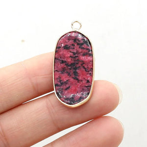 3pcs Quartz Agate Pendant Jewelry Making Necklace Charms Gift