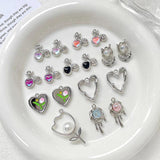 6pcs Sweet Love Flowers Cherry Alloy Beaded Necklace
