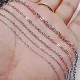 5M Stainless Steel Oval Cable Chains DIY Jewelry Making