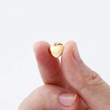 4Pcs 14K/18K Plated Brass Heart Pendants 10mm Love Shape Charms for DIY Necklace