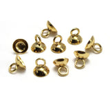 Stainless Steel Beads End Caps Pendants Connectors DIY Jewelry Making