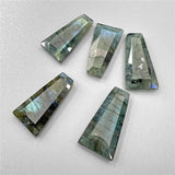 Natural Stone Pendant Trapezoid Amethysts Quartzs Gems for Jewelry Making
