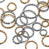 50pcs Stainless Steel Twist Jump Rings DIY Jewelry Making Findings 6-14mm