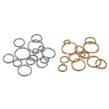 50pcs Stainless Steel Twist Jump Rings DIY Jewelry Making Findings 6-14mm