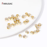 30PCS 14K Brass Cube Beads For DIY Jewelry Making Accessories