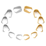 Stainless Steel Pendants Clips Clasps Bails for DIY Necklace Connectors