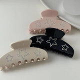 Zircon Five Star Large Hairgrips Crystal Hair Clip Ponytail Holder