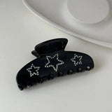Zircon Five Star Large Hairgrips Crystal Hair Clip Ponytail Holder