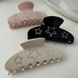 Zircon Five Star Large Hairgrips Crystal Hair Clip Ponytail Holder