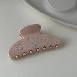 Zircon Five Star Large Hairgrips Crystal Hair Clip Ponytail Holder