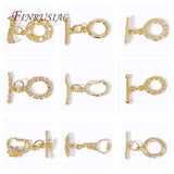 18K Butterfly Toggle Clasp Zircon OT Clasp DIY Jewelry Crafts