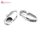 10PCS 18K Brass Lobster Clasps Connect Clasps for DIY Jewelry Making