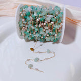 1 Meter Natural Stone Chains Pearl Chain for DIY Jewelry Making