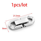 Cuban Chain Clasp Stainless Steel Buckle DIY Necklace Bracelet Finding