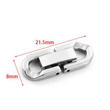 Cuban Chain Clasp Stainless Steel Buckle DIY Necklace Bracelet Finding