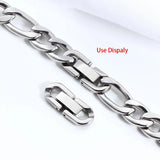 Cuban Chain Clasp Stainless Steel Buckle DIY Necklace Bracelet Finding