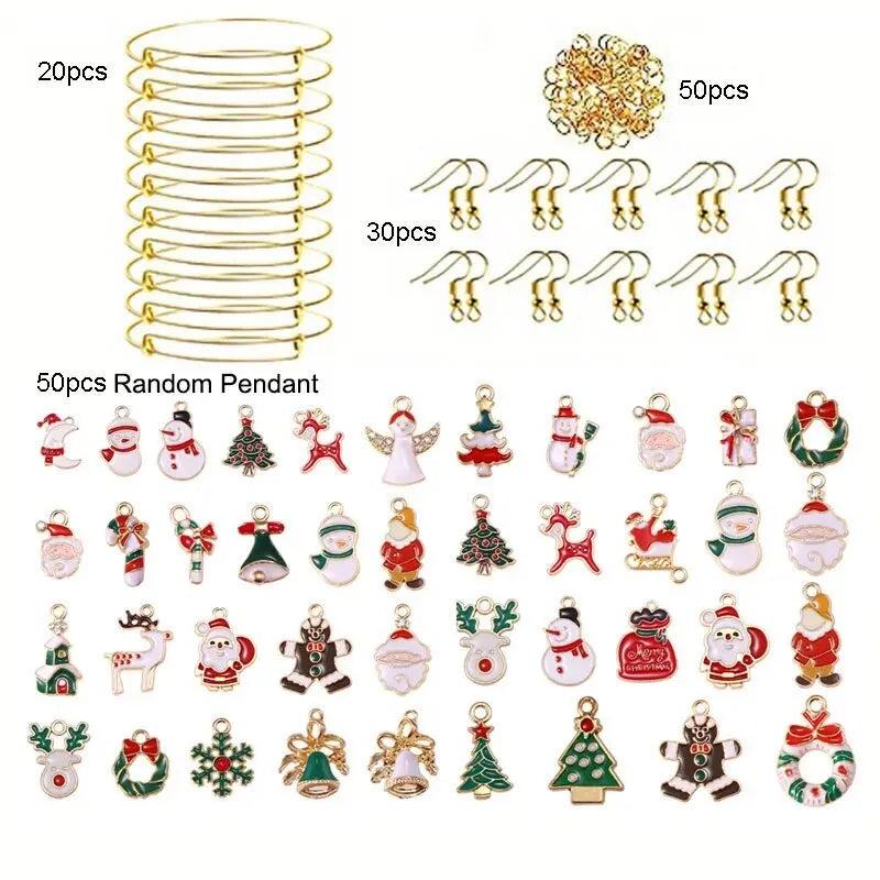 150pcs Christmas Charm Pendant DIY Jewelry Making