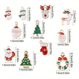 150pcs Christmas Charm Pendant DIY Jewelry Making
