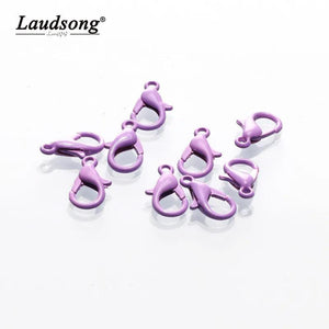30pcs Lobster Clasp Jump Rings Multicolor DIY Jewelry Making Findings