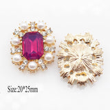 Resin Water Diamond Pearl Jewelry DIY Wedding Decoration 5Pcs