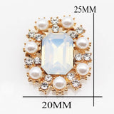 Resin Water Diamond Pearl Jewelry DIY Wedding Decoration 5Pcs