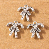 20pcs Christmas Tree Charms Elk Snowman Pendants for DIY X'mas Jewelry Making
