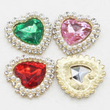10PCS Love Type Hollow Metal Water Diamond Pearl for Clothing Wedding Hair