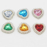 10PCS Love Type Hollow Metal Water Diamond Pearl for Clothing Wedding Hair
